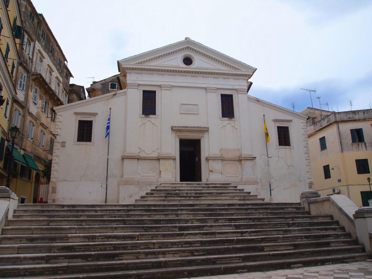 Ideally Situated Corfu Old Town Studio Exteriör bild