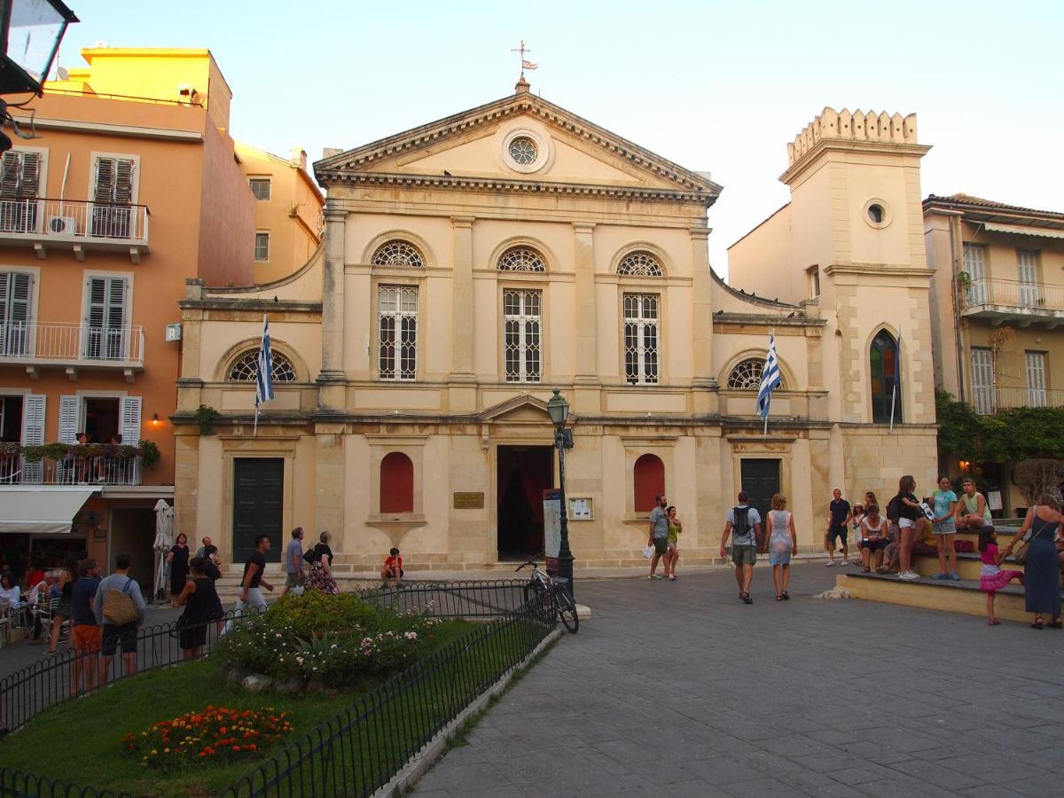 Ideally Situated Corfu Old Town Studio Exteriör bild